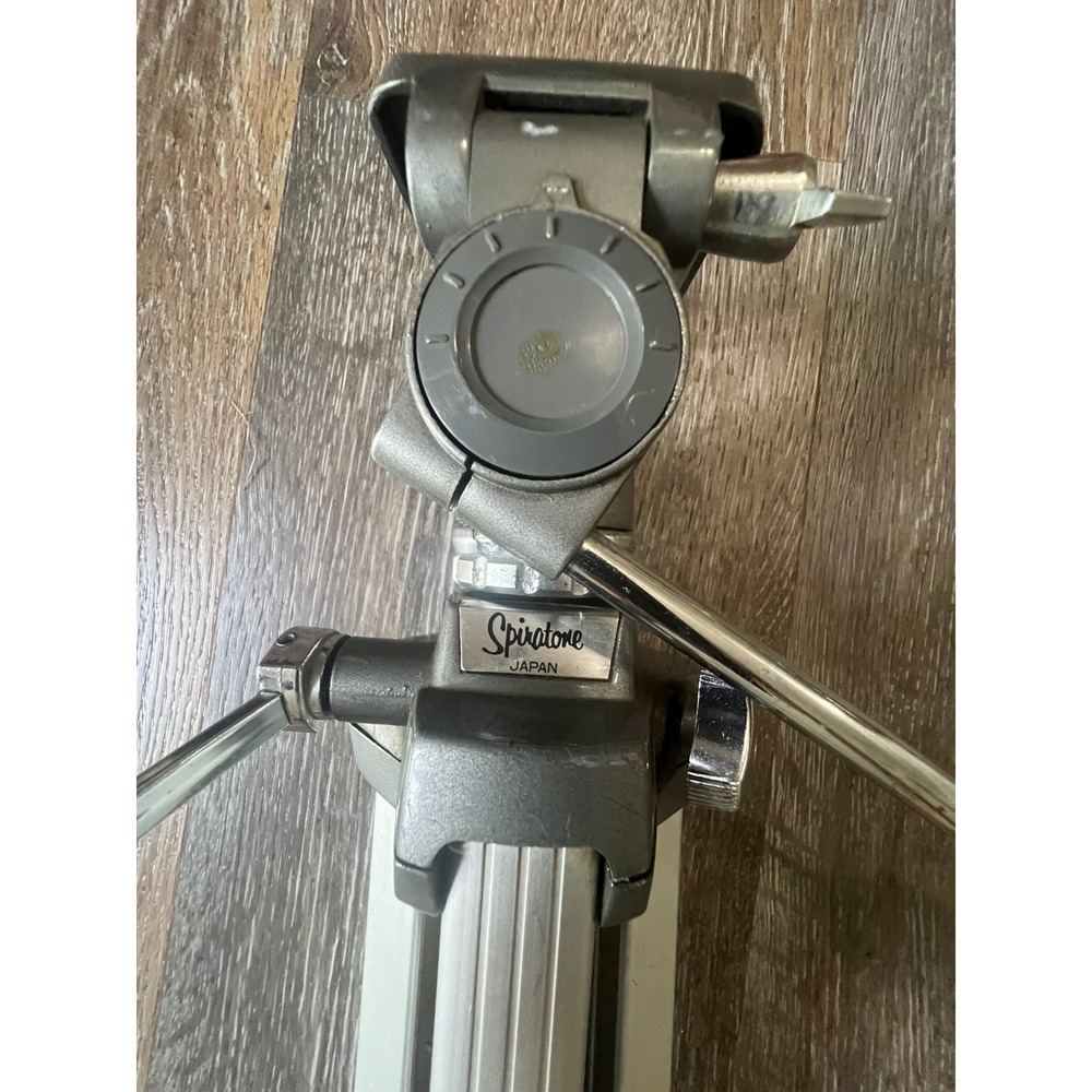 Spiratone Tripod Unisex OS Silver Vintage Aluminum Pan Tilt Head Japan